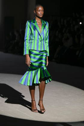 February 28, 2026, Madrid, Spain: A model walks the runway wearing a design by Menchen Tomas during Mercedes-Benz Fashion Week de Madrid in IFEMA. Madrid Spain  - ZUMAs197 20260228_aaa_s197_2938 Copyright: xAtilanoxGarciax