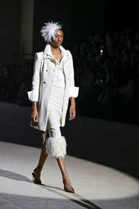 February 28, 2026, Madrid, Spain: A model walks the runway wearing a design by Menchen Tomas during Mercedes-Benz Fashion Week de Madrid in IFEMA. Madrid Spain - ZUMAs197 20260228_aaa_s197_2915 Copyright: xAtilanoxGarciax