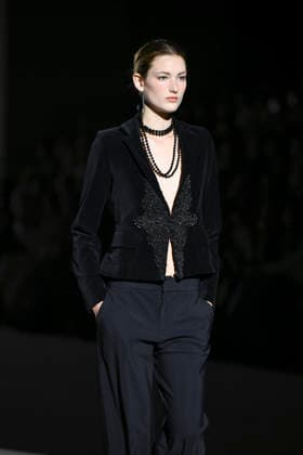 February 28, 2026, Madrid, Spain: A model walks the runway wearing a design by Menchen Tomas during Mercedes-Benz Fashion Week de Madrid in IFEMA. Madrid Spain - ZUMAs197 20260228_aaa_s197_2923 Copyright: xAtilanoxGarciax