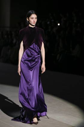 February 28, 2026, Madrid, Spain: A model walks the runway wearing a design by Menchen Tomas during Mercedes-Benz Fashion Week de Madrid in IFEMA. Madrid Spain - ZUMAs197 20260228_aaa_s197_2942 Copyright: xAtilanoxGarciax