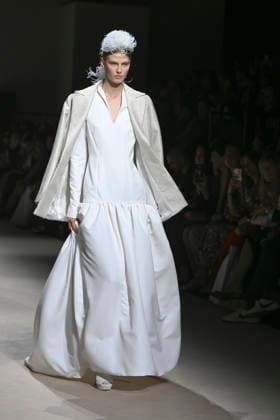 Fely Campo - Mercedes-Benz Fashion Week Madrid, Spain - 21Mar 2026 A model walks the runway wearing a design by Fely Campo during Mercedes-Benz Fashion Week de Madrid in IFEMA. Madrid Spain Copyright: xAtilanoxGarciax xSOPAxImagesx photos09957