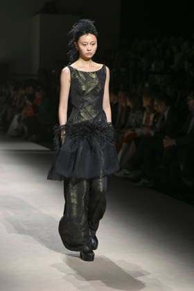 Fely Campo - Mercedes-Benz Fashion Week Madrid, Spain - 21Mar 2026 A model walks the runway wearing a design by Fely Campo during Mercedes-Benz Fashion Week de Madrid in IFEMA. Madrid Spain Copyright: xAtilanoxGarciax xSOPAxImagesx photos09930