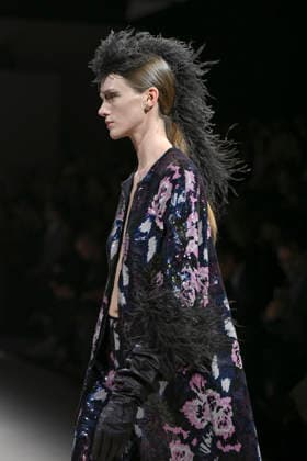 Fely Campo - Mercedes-Benz Fashion Week Madrid, Spain - 21Mar 2026 A model walks the runway wearing a design by Fely Campo during Mercedes-Benz Fashion Week de Madrid in IFEMA. Madrid Spain Copyright: xAtilanoxGarciax xSOPAxImagesx photos09949