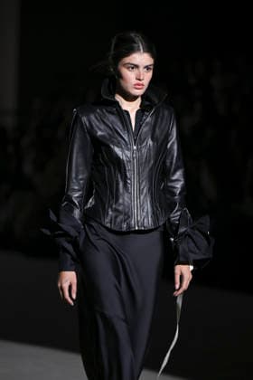 February 28, 2026, Madrid, Spain: A model walks the runway wearing a design by Menchen Tomas during Mercedes-Benz Fashion Week de Madrid in IFEMA. Madrid Spain - ZUMAs197 20260228_aaa_s197_2926 Copyright: xAtilanoxGarciax