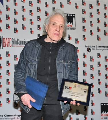 Busto Arsizio, Italy Abel Ferrara at BAFF 2026 presents the documentary Turn in the Wound and dialogues with the audience during the interview. In the photo: Abel Ferrara director receives the Platinum Award for Cinematic Excellence BAFF 2026  Copyright: xNickxZonnax xipa-agency.netx xNickxZonnax IPA_Agency_IPA73272987