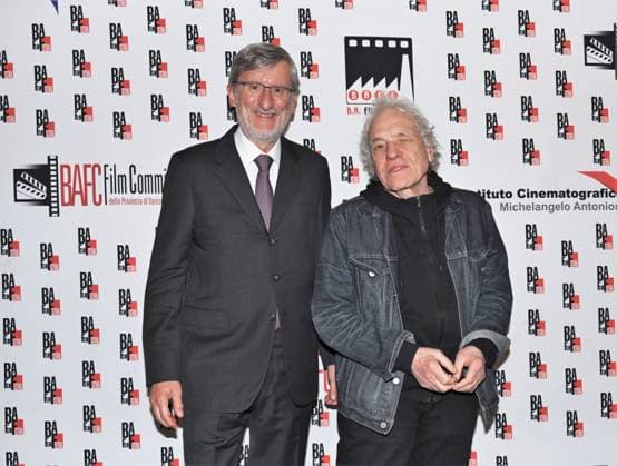 Busto Arsizio, Italy Abel Ferrara at BAFF 2026 presents the documentary Turn in the Wound and dialogue with the audience during the interview. In the photo: Abel Ferrara director, Gabriele Tosi president of BAFF  Copyright: xNickxZonnax xipa-agency.netx xNickxZonnax IPA_Agency_IPA73272995