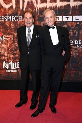Georg Preusse mit Ehemann Jack Amsler bei der Premiere des Musicals Wir sind am Leben - Das Berlin Musical im Theater des Westens. Berlin, 21.03.2026