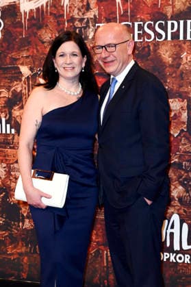 Katharina Günther-Wünsch und Kai Wegner bei der Premiere des Musicals Wir sind am Leben - Das Berlin Musical im Theater des Westens. Berlin, 21.03.2026