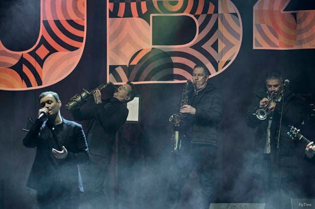UB40 live bei einem Konzert auf dem Adelboden Live Festival auf dem Marktplatz. Adelboden, 20.03.2026