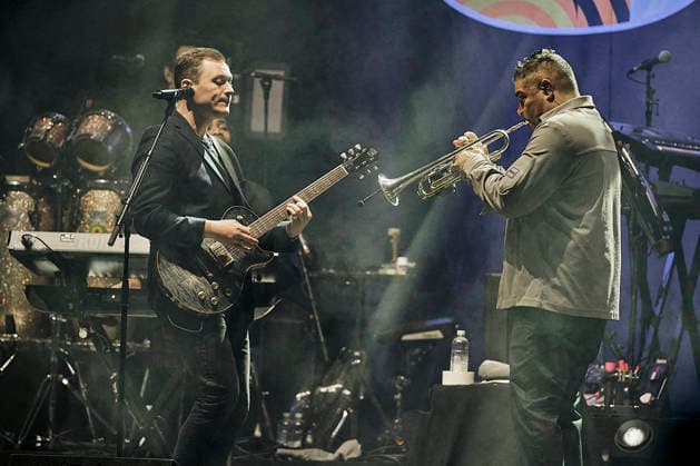 UB40 live bei einem Konzert auf dem Adelboden Live Festival auf dem Marktplatz. Adelboden, 20.03.2026