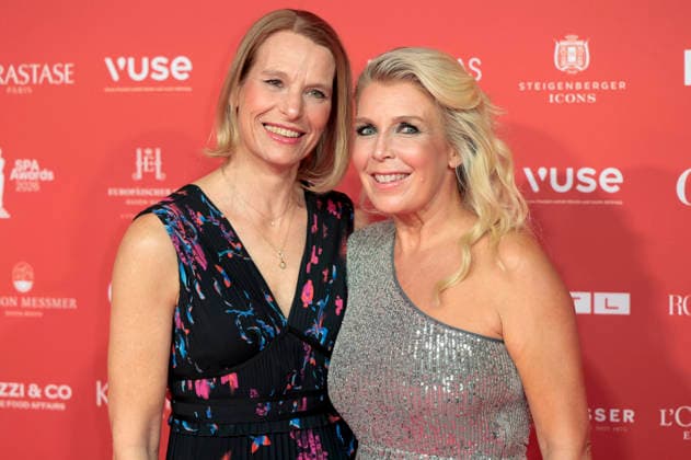 Antje Wehrle und Astrid Bleeker bei der 29. Verleihung der Spa Awards 2026 im Kurhaus. Baden-Baden, 21.03.2026