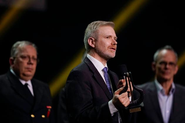 Spellemann 2025 Oslo 20260322. Arets komponistpris gikk til Bjorn Morten Christophersen Â«KrigsseilerrekviemÂ» under Spellemannprisen 2025 i Operaen. Foto: Jonas Been Henriksen NTB Oslo Norge wGH0xvBTx4M EDITORIAL USE ONLY Ref:_ENTwGH0xvBTx4M.jpg Copyright: xJonasxBeenxHenriksenx xNTBx