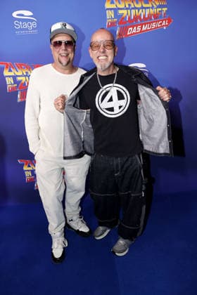 Smudo und Thomas D bei der Zurueck in die Zukunft Musical Premiere am 22.03.2026 im Stage Operettenhaus in Hamburg Zurueck in die Zukunft Musical Premiere in Hamburg