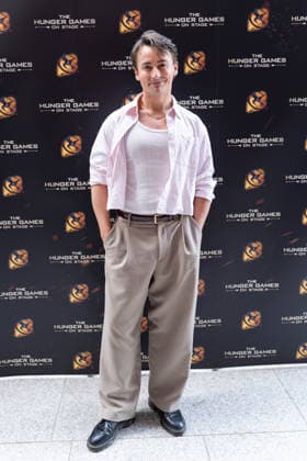 London, red carpet arrivals for the world premiere of The Hunger Games: On Stage at the Troubadour Canary Wharf Theatre. Pictured: Ella Vaday.  Copyright: xcristinaxmasseix xipa-agency.netx xx IPA_Agency_IPA73315793