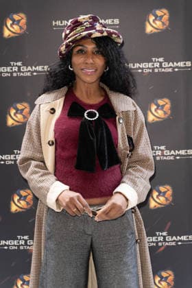 London, red carpet arrivals for the world premiere of The Hunger Games: On Stage at the Troubadour Canary Wharf Theatre. Pictured: Sinitta  Copyright: xcristinaxmasseix xipa-agency.netx xx IPA_Agency_IPA73316310