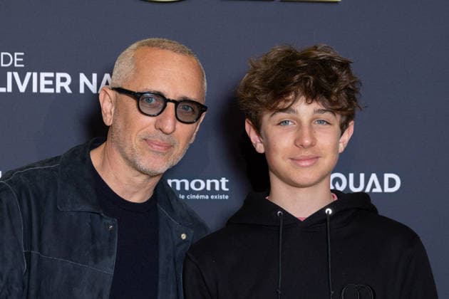 Juste Une Illusion Paris Film Premiere Gad Elmaleh and his son Raphael Elmaleh attends Juste Une Illusion Paris Film Premiere at Le Grand REX on March 22, 2026 in Paris, France. Photo by Nasser Berzane ABACAPRESS.COM Paris France  Copyright: xBerzanexNasser ABACAx