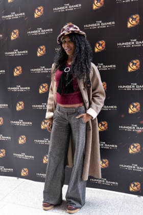 London, red carpet arrivals for the world premiere of The Hunger Games: On Stage at the Troubadour Canary Wharf Theatre. Pictured: Sinitta  Copyright: xcristinaxmasseix xipa-agency.netx xx IPA_Agency_IPA73316271
