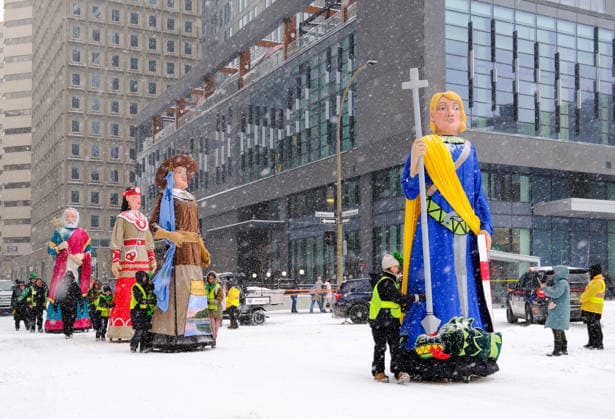 March 22, 2026, Montreal, Quebec, Canada: The 201st edition of CanadaÃ¢â‚¬â ¢s oldest St. PatrickÃ¢â‚¬â ¢s Day Parade took place on Sunday in snowy downtown Montreal, marked by a lively atmosphere. Montreal Canada - ZUMAs278 20260322_zip_s278_004 Copyright: xSerkanxSenturkx
