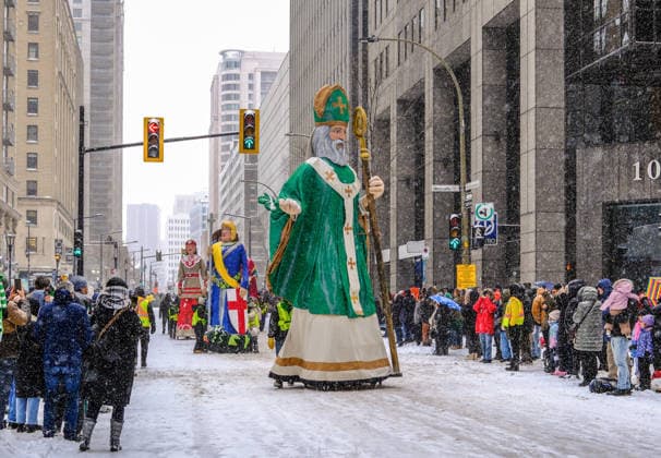 March 22, 2026, Montreal, Quebec, Canada: The 201st edition of CanadaÃ¢â‚¬â ¢s oldest St. PatrickÃ¢â‚¬â ¢s Day Parade took place on Sunday in snowy downtown Montreal, marked by a lively atmosphere. Montreal Canada - ZUMAs278 20260322_zip_s278_005 Copyright: xSerkanxSenturkx