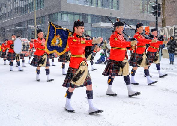 March 22, 2026, Montreal, Quebec, Canada: The 201st edition of CanadaÃ¢â‚¬â ¢s oldest St. PatrickÃ¢â‚¬â ¢s Day Parade took place on Sunday in snowy downtown Montreal, marked by a lively atmosphere. Montreal Canada - ZUMAs278 20260322_zip_s278_007 Copyright: xSerkanxSenturkx