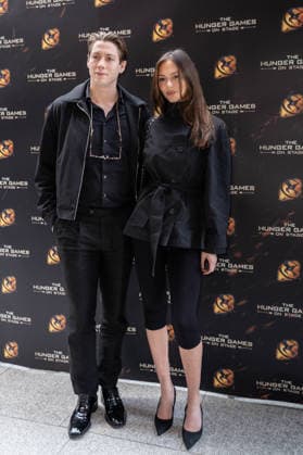 London, red carpet arrivals for the world premiere of The Hunger Games: On Stage at the Troubadour Canary Wharf Theatre. Pictured: Sam and Alice Vanderpump  Copyright: xcristinaxmasseix xipa-agency.netx xx IPA_Agency_IPA73316161