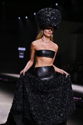 Mercedes-Benz Fashion Week Madrid in Spain - 22 Mar 2026 A model walks the runway wearing a design by Pat Equilux during Mercedes-Benz Fashion Week de Madrid in IFEMA. Madrid Spain Copyright: xAtilanoxGarciax xSOPAxImagesx photos10300