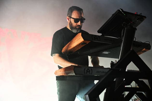 Carpenter Brut performing at Shepherd™s Bush Empire in London LONDON, ENGLAND - MARCH 22: Carpenter Brut (Franck Hueso) performing at Shepherd™s Bush Empire on March 22, 2026 in London, England. CAP MAR MAR Great Britain Copyright: xMartinxHarris CapitalxPicturesx