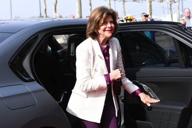 Ministerpräsident Hendrik Wüst empfängt Ihre Majestät Königin Silvia von Schweden am 23.03.2026 in der Staatskanzlei in Düsseldorf Königin Silvia von Schweden