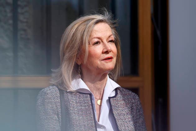 Diplomatin Veronika Wand-Danielsson, Botschafterin von Schweden in Deutschland, beim Empfang von Königin Silvia von Schweden in der Staatskanzlei Düsseldorf. Düsseldorf, 23.03.2026 NRW Deutschland Copyright: xChristophxHardtx