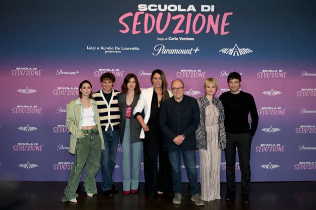 The cast attends the photocall of Scuola di Seduzione at The Space Cinema in Rome, Italy, on 23 March 2026, Credit:Avalon  Copyright: xAvalonx 1085636653