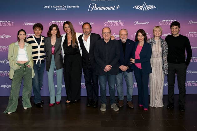 The cast attends the photocall of Scuola di Seduzione at The Space Cinema in Rome, Italy, on 23 March 2026, Credit:Avalon  Copyright: xAvalonx 1085636691