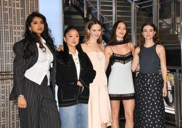 NEW YORK, NY- MARCH 23: Avantika Vandanapu, Lana Condor, Iris Apatow, Maddie Ziegler and Millicent Simmonds visit Empire State Building Ahead of the Premiere of Prime Video s Pretty Lethal on March 23, 2026 in New York City. Copyright: xmpi099x