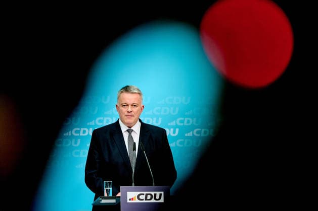 Gordon Schnieder (CDU Landesvorsitzender und Spitzenkandidat in Rheinland-Pfalz) bei einer Pressekonferenz im Berliner Konrad-Adenauer-Haus anlässlich der gestrigen Landtagswahlen in Rheinland-Pfalz. Gordon Schnieder (CDU state chairman and lead candidate in Rhineland-Palatinate) at a press conference at the Konrad Adenauer House in Berlin following yesterday’s state elections in Rhineland-Palatinate. snapshot-photography F.Boillot *** Gordon Schnieder CDU state chairman and lead candidate in Rhineland Palatinate at a press conference at the Konrad Adenauer House in Berlin following yesterdays state elections in Rhineland Palatinate Gordon Schnieder CDU state chairman and lead candidate in Rhineland Palatinate at a press conference at the