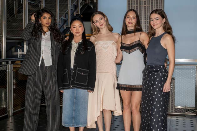 March 23, 2026, New York, New York, USA: AVANTIKA VANDANAPU, LANA CONDOR, IRIS APATOW, MADDIE ZIEGLER and MILLICENT SIMMONDS visit the Empire State Building in New York for a photo opportunity to celebrate the premiere of Pretty Lethal on Prime Video. 23 March 2026 New York USA - ZUMAa265 20260323_zep_a265_002 Copyright: xEricxAcquayex