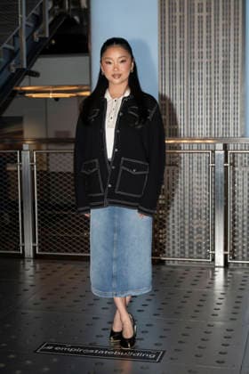 March 23, 2026, New York, New York, USA: LANA CONDOR visits the Empire State Building in New York for a photo opportunity to celebrate the premiere of Pretty Lethal on Prime Video. 23 March 2026 New York USA  - ZUMAa265 20260323_zep_a265_022 Copyright: xEricxAcquayex