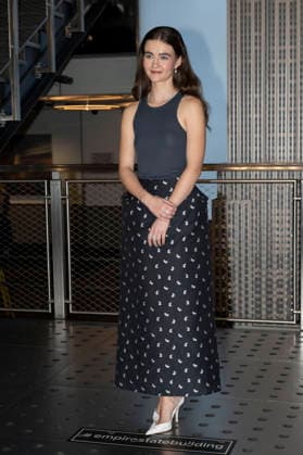 March 23, 2026, New York, New York, USA: MILLICENT SIMMONDS visits the Empire State Building in New York for a photo opportunity to celebrate the premiere of Pretty Lethal on Prime Video. 23 March 2026 New York USA - ZUMAa265 20260323_zep_a265_016 Copyright: xEricxAcquayex
