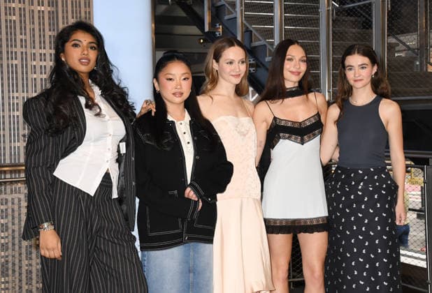 NEW YORK, NY- MARCH 23: Avantika Vandanapu, Lana Condor, Iris Apatow, Maddie Ziegler and Millicent Simmonds at the Empire State Building promoting the Premiere of Prime Video s Pretty Lethal on March 23, 2026 in New York City. Credit: AdMedia New York City USA - ZUMAa123 20260323_zaa_a123_016 Copyright: xJohnxFyckex
