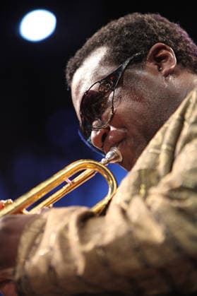 Concert de Wallace Roney Festival de Jazz de Juan les Pins, hommage a Miles Davis RECORD DATE NOT STATED *** Concert by Wallace Roney Juan les Pins Jazz Festival, tribute to Miles Davis RECORD DATE NOT STATED  Copyright: x EricxDervaux ArtComPressxviaxopale.photox