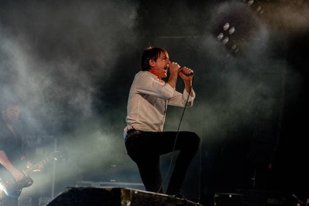 Suede concert at Sala La Riviera The musical band Suede during a performance at Sala La Riviera, on March 23, 2026, in Madrid Spain Suede was formed in the late 80s in London They became famous in the 90s as one of the key bands of the so-called britpop Their albums mix powerful guitars, catchy melodies and lyrics about life in the city, Catchy melodies and lyrics about life in the city They influenced many later bands and today they are considered a reference group of British pop rock 23 MARCH 2026 SUEDE CONCERTO LA RIVIERA MADRID SALA ACTION MUSIC Madrid Madrid Madrid Espana  Copyright: xRicardoxRubiox 7390521