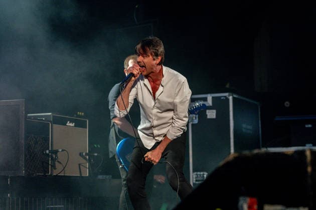 Suede concert at Sala La Riviera The musical band Suede during a performance at Sala La Riviera, on March 23, 2026, in Madrid Spain Suede was formed in the late 80s in London They became famous in the 90s as one of the key bands of the so-called britpop Their albums mix powerful guitars, catchy melodies and lyrics about life in the city, Catchy melodies and lyrics about life in the city They influenced many later bands and today they are considered a reference group of British pop rock 23 MARCH 2026 SUEDE CONCERTO LA RIVIERA MADRID SALA ACTION MUSIC Madrid Madrid Madrid Espana  Copyright: xRicardoxRubiox 7390518