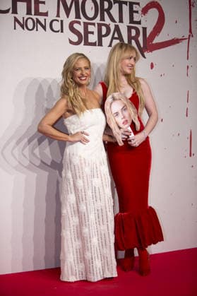 News - Photocall Finche morte non ci separi 2 Kathryn Newton Sarah Michelle Gellar attend the photocall for the Presentation of Finche morte non ci separi 2 at Casina Valadier, March 23, 2026, Rome, Italy. Roma Casina Valadier, Roma Italy Copyright: xMatteoxCassonix xLiveMediax LPN_2360954
