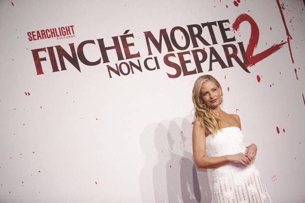 News - Photocall Finche morte non ci separi 2 Sarah Michelle Gellar attend the photocall for the Presentation of Finche morte non ci separi 2 at Casina Valadier, March 23, 2026, Rome, Italy. Roma Casina Valadier, Roma Italy Copyright: xMatteoxCassonix xLiveMediax LPN_2360952