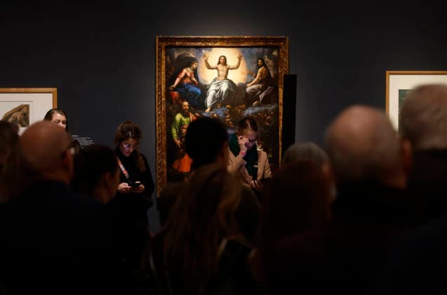 Guests attend the press preview for Raphael: Sublime Poetry at The Metropolitan Museum of Art on Monday, March 23, 2026 in New York City. Raphael: Sublime Poetry is the first comprehensive exhibition on Raphael in the United States bringing together more than 170 of the artist s greatest masterpieces and rarely seen treasures. The exhibition will open to the public on March 29 and will remain on view through June 28, 2026.  NYP20260323150 JOHNxANGELILLO