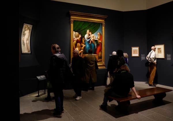 Guests attend the press preview for Raphael: Sublime Poetry at The Metropolitan Museum of Art on Monday, March 23, 2026 in New York City. Raphael: Sublime Poetry is the first comprehensive exhibition on Raphael in the United States bringing together more than 170 of the artist s greatest masterpieces and rarely seen treasures. The exhibition will open to the public on March 29 and will remain on view through June 28, 2026.  NYP20260323154 JOHNxANGELILLO