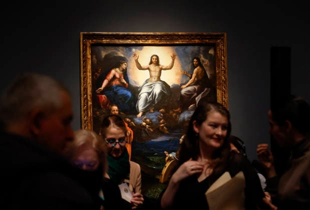 Guests attend the press preview for Raphael: Sublime Poetry at The Metropolitan Museum of Art on Monday, March 23, 2026 in New York City. Raphael: Sublime Poetry is the first comprehensive exhibition on Raphael in the United States bringing together more than 170 of the artist s greatest masterpieces and rarely seen treasures. The exhibition will open to the public on March 29 and will remain on view through June 28, 2026.  NYP20260323156 JOHNxANGELILLO