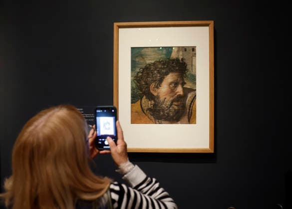 Guests attend the press preview for Raphael: Sublime Poetry at The Metropolitan Museum of Art on Monday, March 23, 2026 in New York City. Raphael: Sublime Poetry is the first comprehensive exhibition on Raphael in the United States bringing together more than 170 of the artist s greatest masterpieces and rarely seen treasures. The exhibition will open to the public on March 29 and will remain on view through June 28, 2026.  NYP20260323158 JOHNxANGELILLO