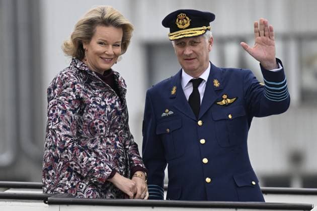 State Visit of King Philippe and Queen Mathilde to Norway (Day 1) OSLO, NORWAY - MARCH 24 : State Visit of King Philippe and Queen Mathilde to Norway (Day 1) : Official departure ceremony from Melsbroek Airport to Oslo Airport and arrival of TTMM the King and the Queen of the Belgians at Oslo Airport on March 24, 2026 in Oslo, Norway, 24 03 2026 Oslo Norway  Copyright: xDidierxLebrunx