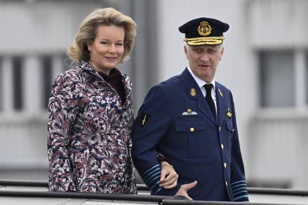 State Visit of King Philippe and Queen Mathilde to Norway (Day 1) OSLO, NORWAY - MARCH 24 : State Visit of King Philippe and Queen Mathilde to Norway (Day 1) : Official departure ceremony from Melsbroek Airport to Oslo Airport and arrival of TTMM the King and the Queen of the Belgians at Oslo Airport on March 24, 2026 in Oslo, Norway, 24 03 2026 Oslo Norway  Copyright: xDidierxLebrunx