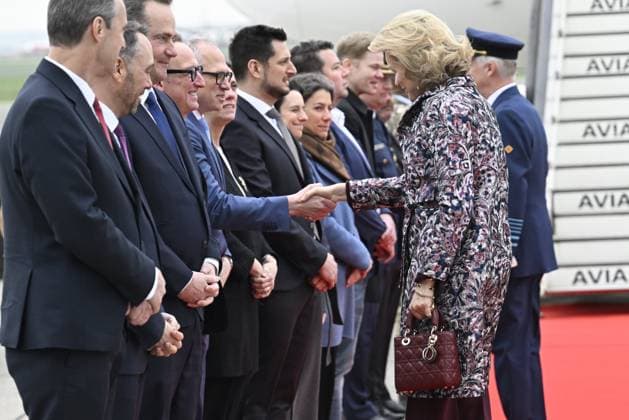 State Visit of King Philippe and Queen Mathilde to Norway (Day 1) OSLO, NORWAY - MARCH 24 : State Visit of King Philippe and Queen Mathilde to Norway (Day 1) : Official departure ceremony from Melsbroek Airport to Oslo Airport and arrival of TTMM the King and the Queen of the Belgians at Oslo Airport on March 24, 2026 in Oslo, Norway, 24 03 2026 Oslo Norway  Copyright: xDidierxLebrunx