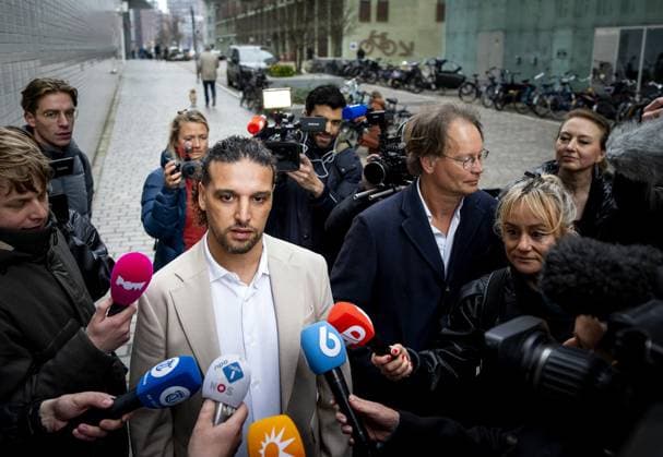AMSTERDAM - Ali B arrives at the Amsterdam Court of Appeal, where the substantive appeal in the criminal case against him is being heard. The rapper has been sentenced to a two-year prison term for rape and attempted rape. The 43-year-old rapper was acquitted by the District Court in Haarlem of two counts of sexual assault. ROBIN VAN LONKHUIJSEN ANP netherlands out - belgium out  Copyright: xx x554229713x originalFilename: 554229713.jpg